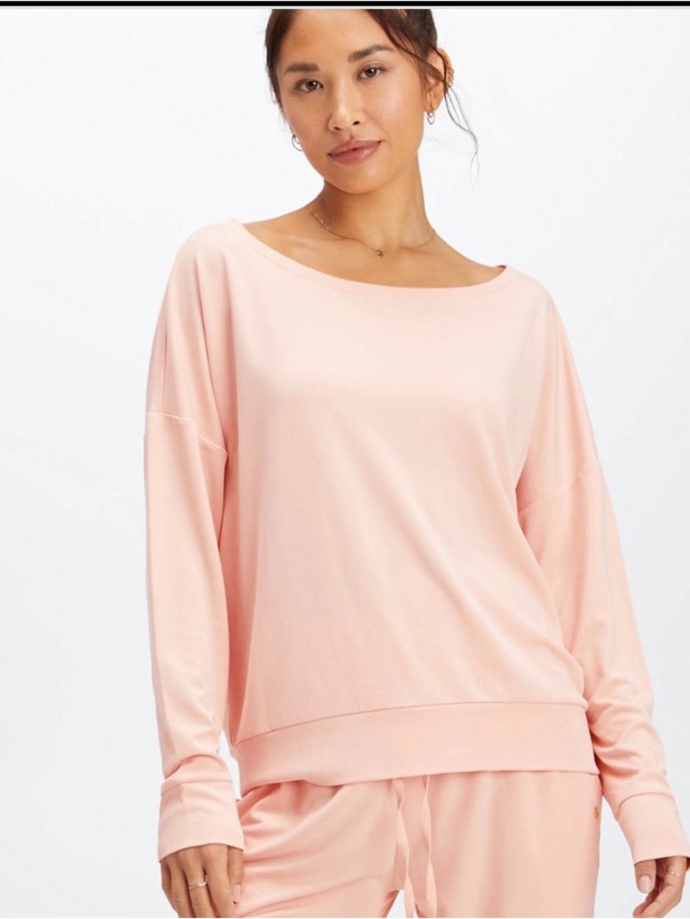 Fabletics Eco Sleek Knit Boat Neck Pullover